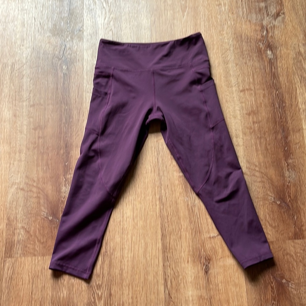 ZYIA Plum High-Waisted Leggings